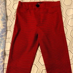 Zara red and black plaid pants